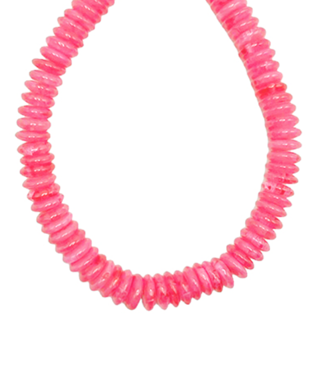 Colorful Disk Bead Necklace (More colors!)
