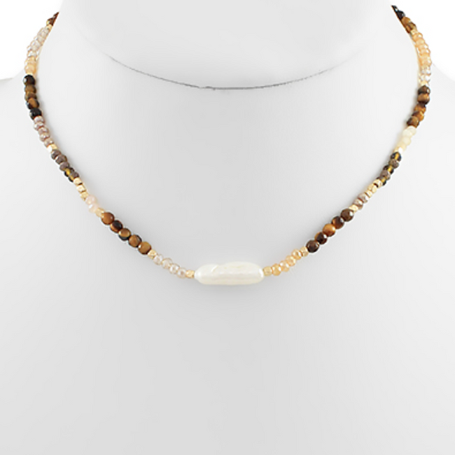 Small Bead & Pearl Choker