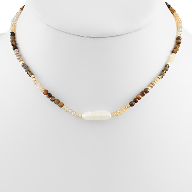 Small Bead & Pearl Choker