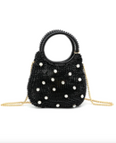 Bronze Evening Bag with Pearl