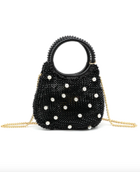 Bronze Evening Bag with Pearl