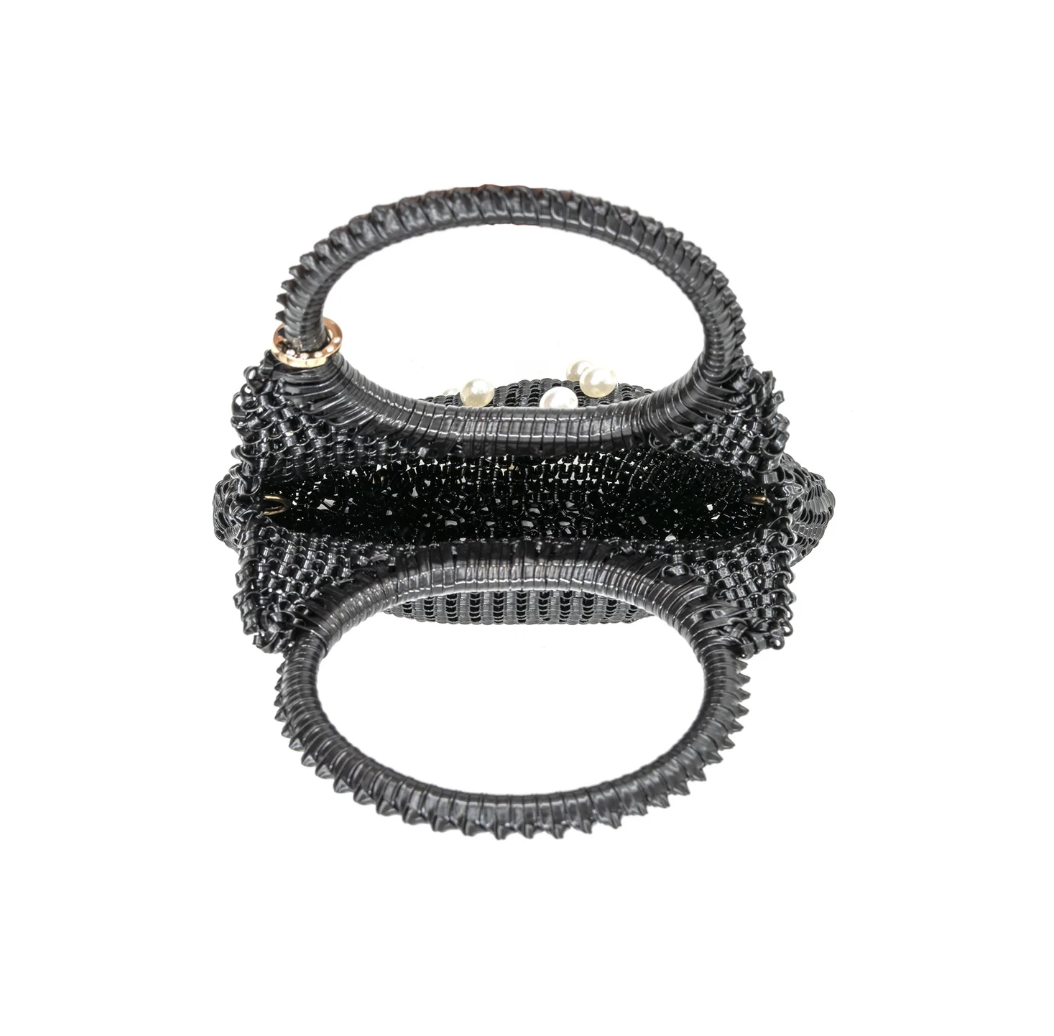 Bronze Evening Bag with Pearl