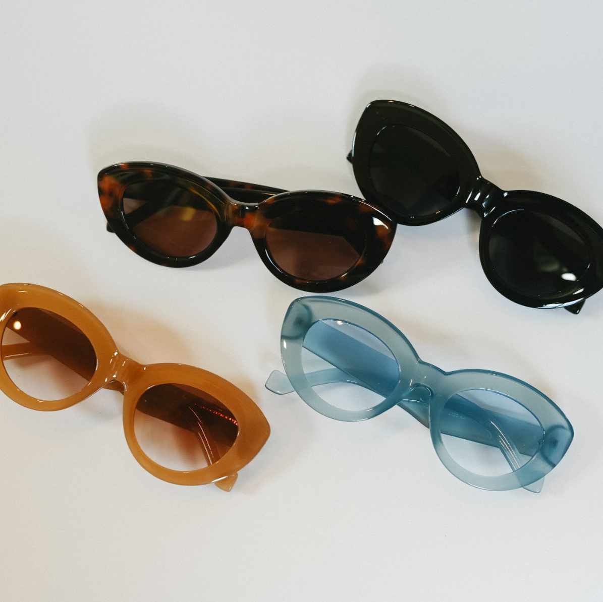 Oval Shape Acrylic Sunglasses