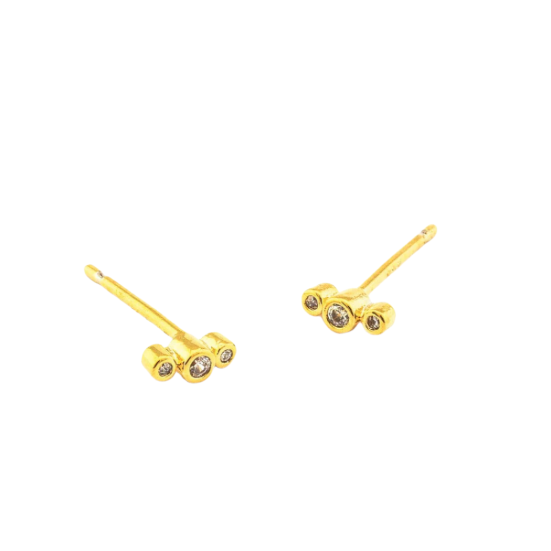 Three CZ Stud