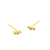 Three CZ Stud