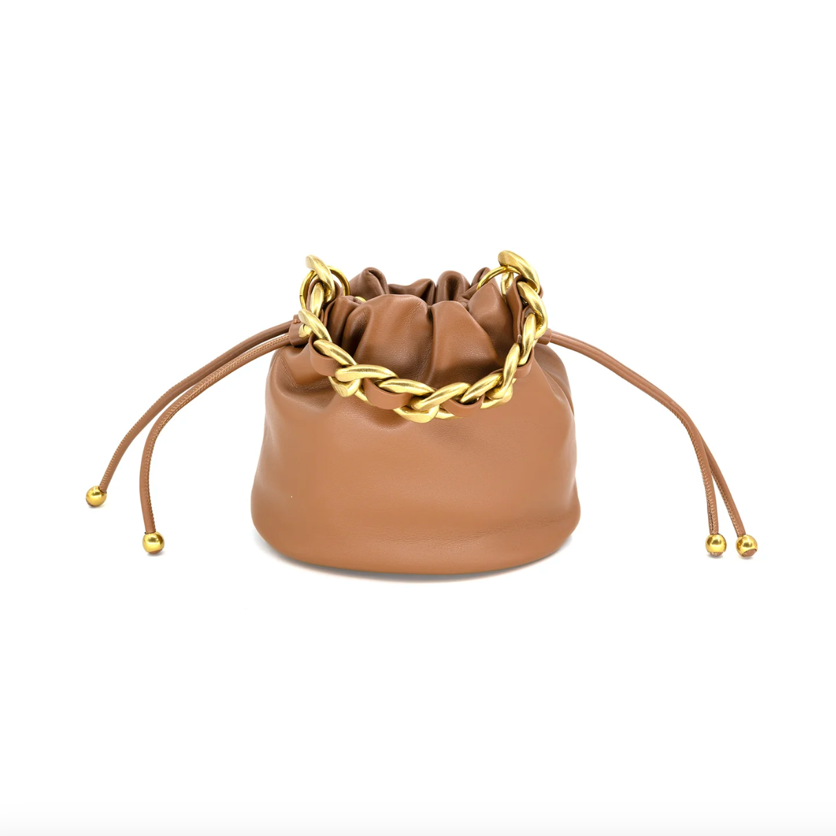 Mini Bucket Bag with Chain Link
