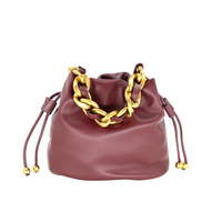 Mini Bucket Bag with Chain Link