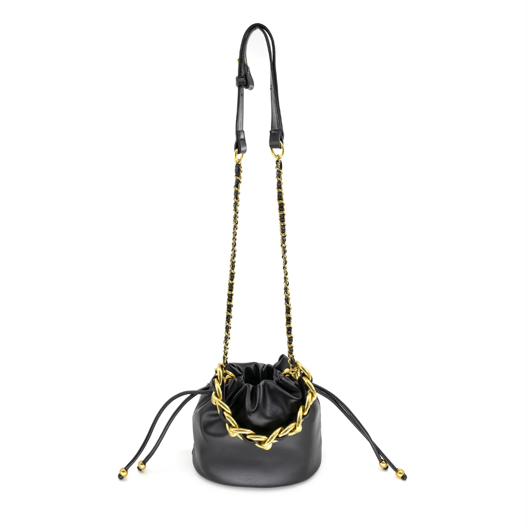 Mini Bucket Bag with Chain Link