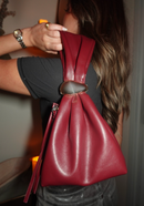 Mini Bag with Handle & Gold Accessory