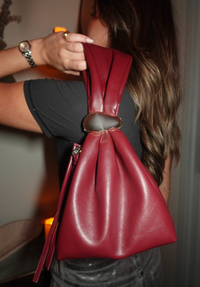 Mini Bag with Handle & Gold Accessory