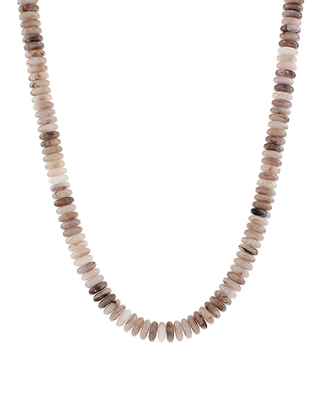 Wide Disk Marble Bead Necklace (*MORE colors!)
