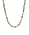 Wide Disk Marble Bead Necklace