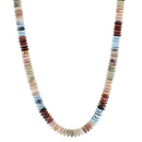 Wide Disk Marble Bead Necklace (*MORE colors!)