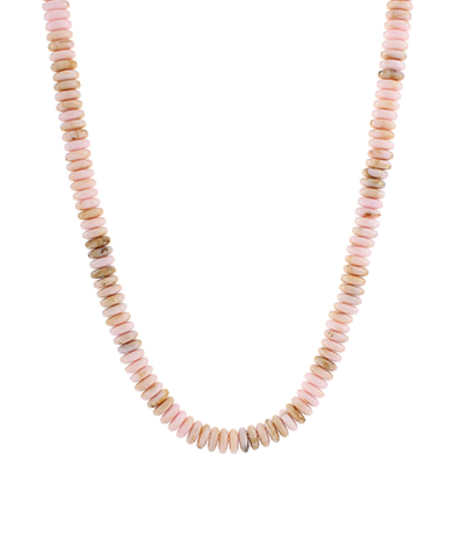 Wide Disk Marble Bead Necklace (*MORE colors!)