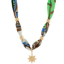 Sunburst Charm Scarf Necklace
