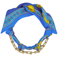 Oval Chain & Scarf Multi-Layer Necklace Set