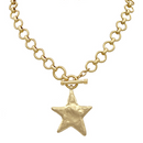 Textured Star Necklace