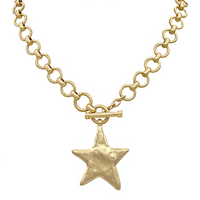 Textured Star Necklace