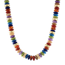 Rondelle & Metal Beads Necklace