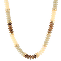 Rondelle & Metal Beads Necklace