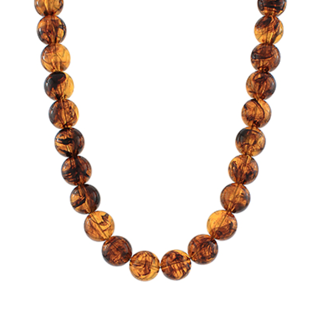Agate Ball Bead Necklace