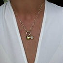 Jump Ring Center Paper Clip Chain