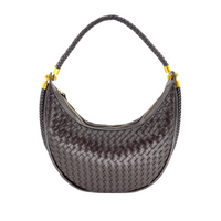 Brown Large Woven Hobo