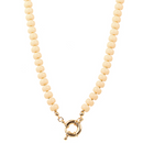 Marble Bead Necklace Ivory