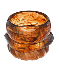 3 Piece Bracelet Set - Brown