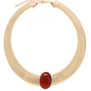 33mm Oval Stone Omega Choker Set