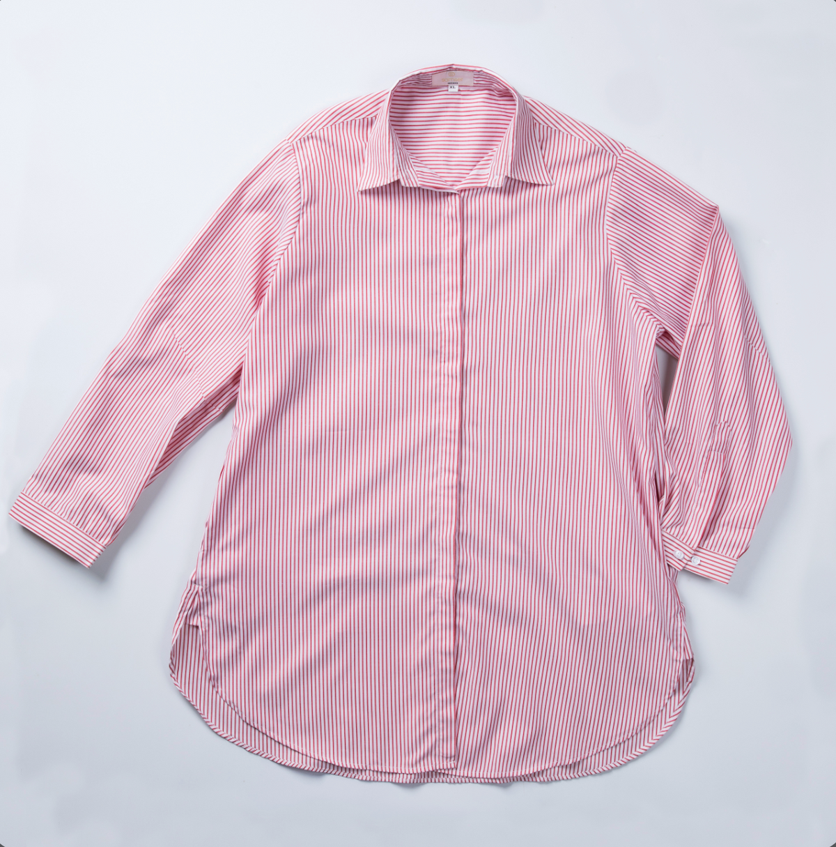 Red + White Pin Stripe / XL