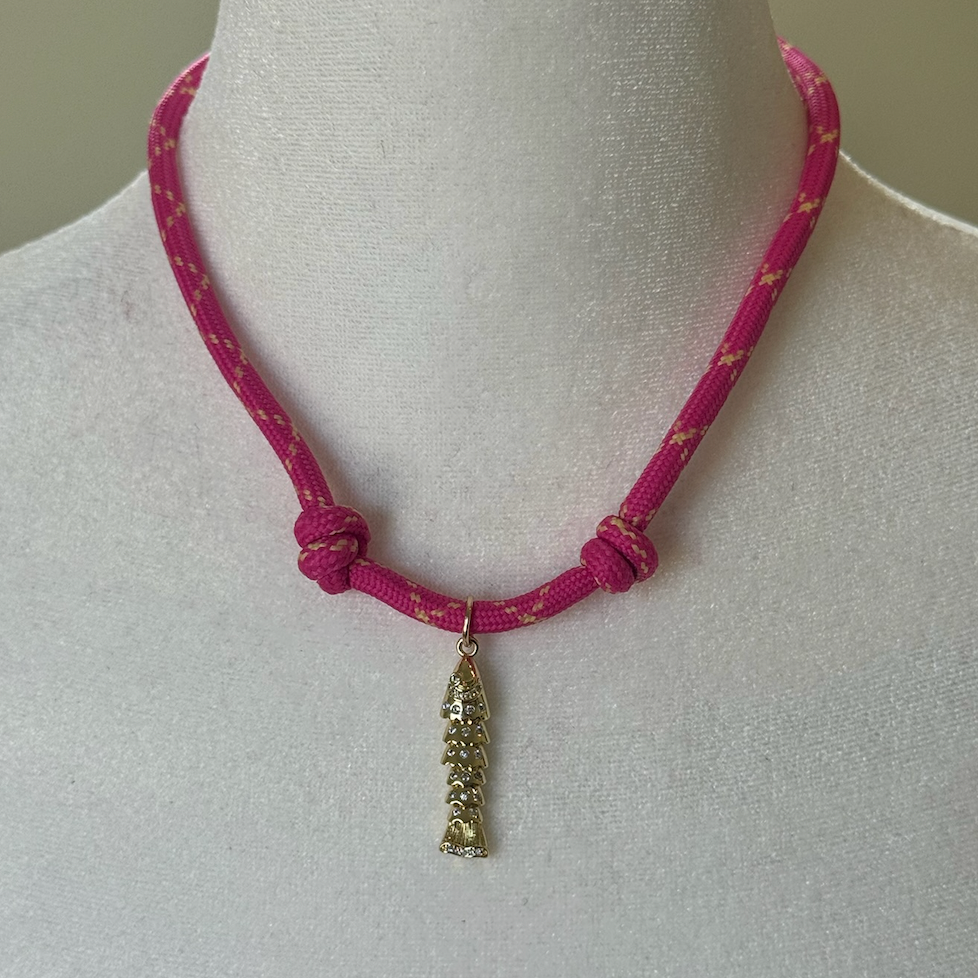Pink Rope Necklace - Bijou Exclusive