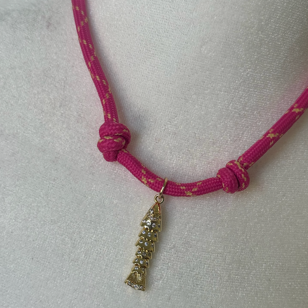 Pink Rope Necklace - Bijou Exclusive