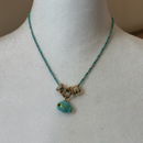 Color Coated Chain with Fish Pendant & Spacers - Bijou Exclusive