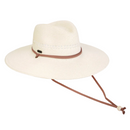 Adjustable, Paperbraid Safari Sunhat with Colorful Beaded Band