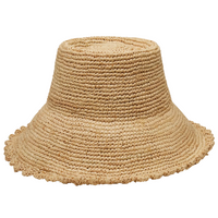 Lacey Raffia Bucket in Natural