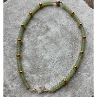 Beaded Necklace with Charm