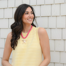 Flat Star Fish Beaded Necklace in Turquoise