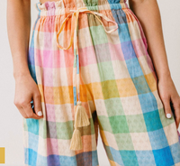Sunshine Tienda Rainbow Plaid Daphne Pant