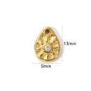 Teadrop Clear Rhinestone