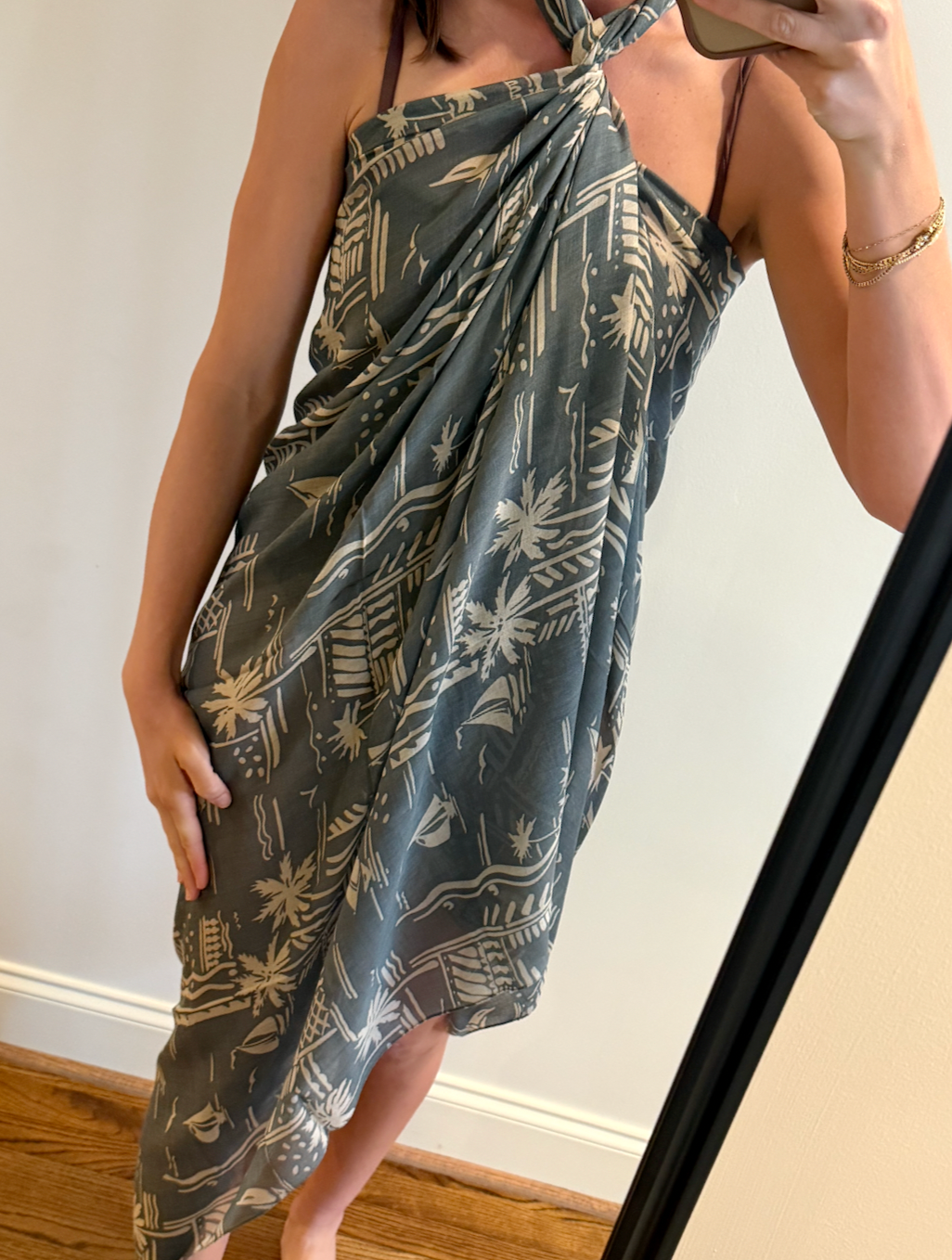Sail Away Sarong - Grey