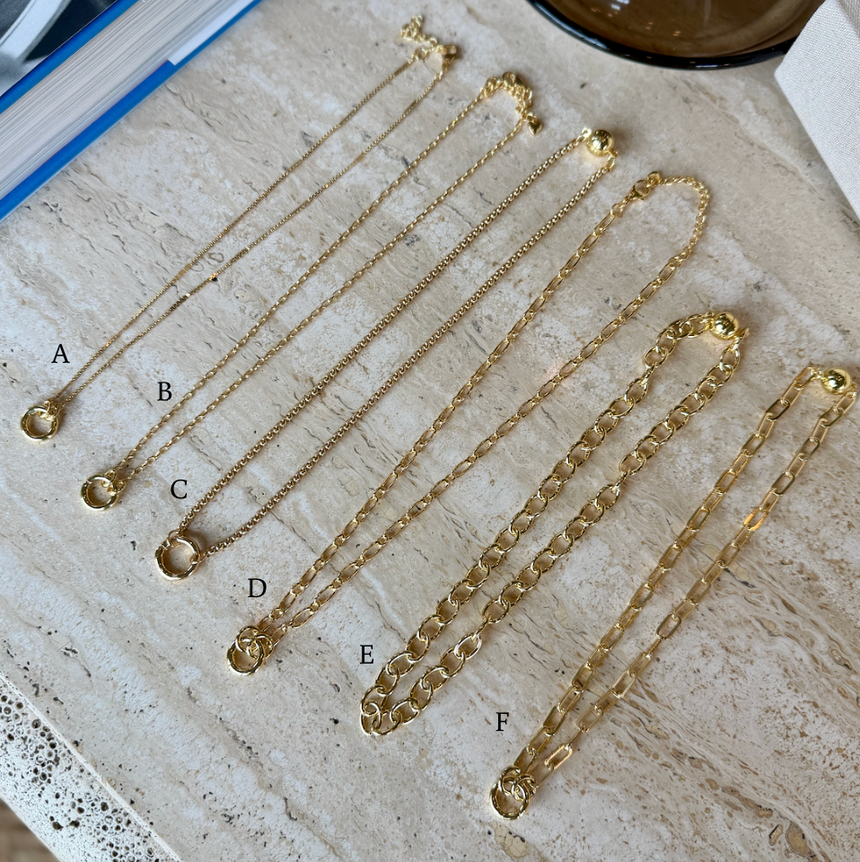 Gold Chain Magnetic Charm Necklaces