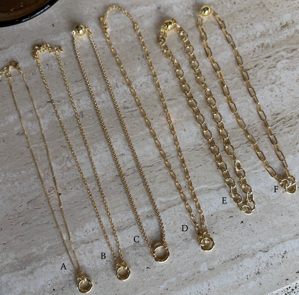 Gold Chain Magnetic Charm Necklaces