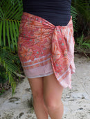 Guava Sarong in Hibiscus Tide