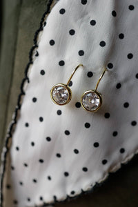Everglow Gold Crystal Drop Earrings