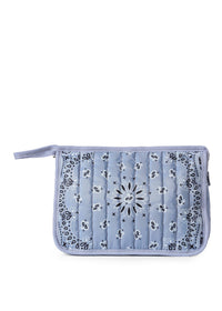 Bandana Print Pouch - Beau Light Blue