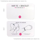 5pc Enamel Hair Tie - Bracelet Set