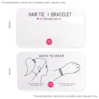 5pc Enamel Hair Tie - Bracelet Set