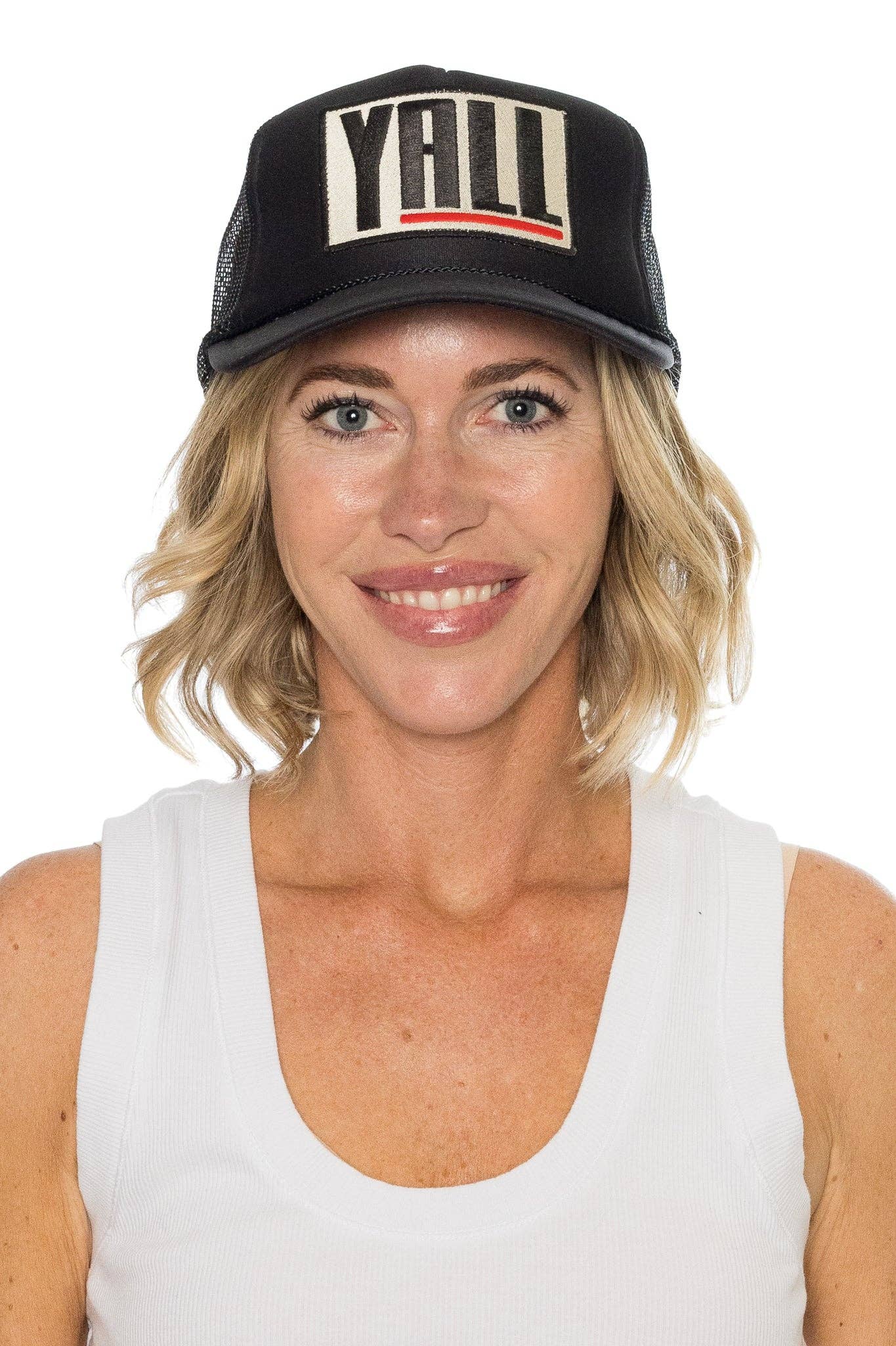 Yall Trucker Hat in Black