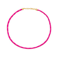 New Color 24K Gold Filled Cotton Cord Necklace